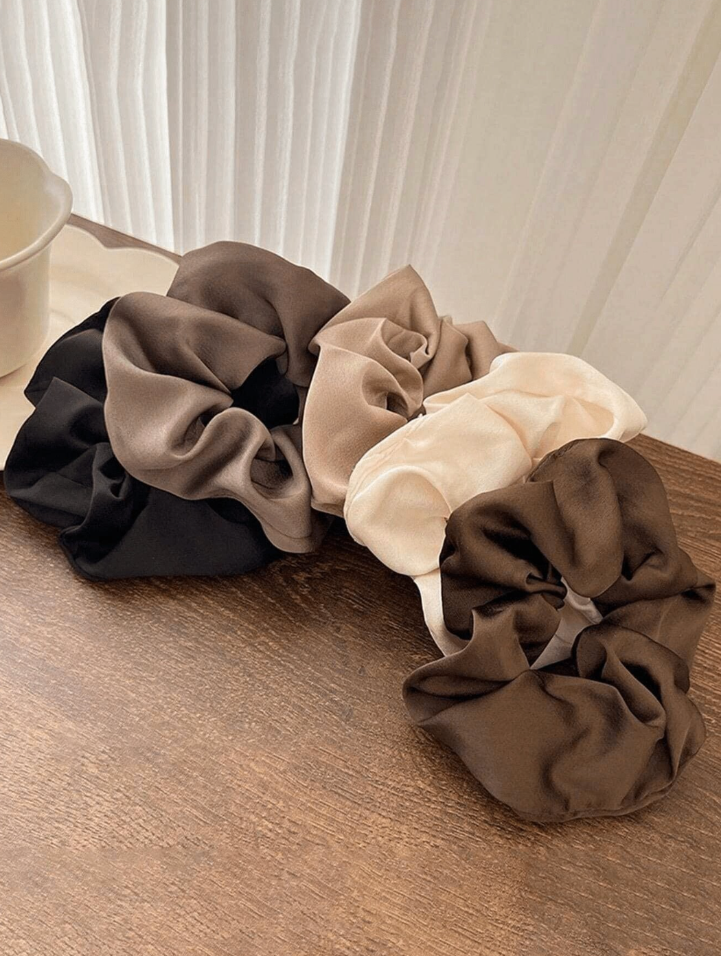 Luxe haarelastiek 'Bright', set van 5